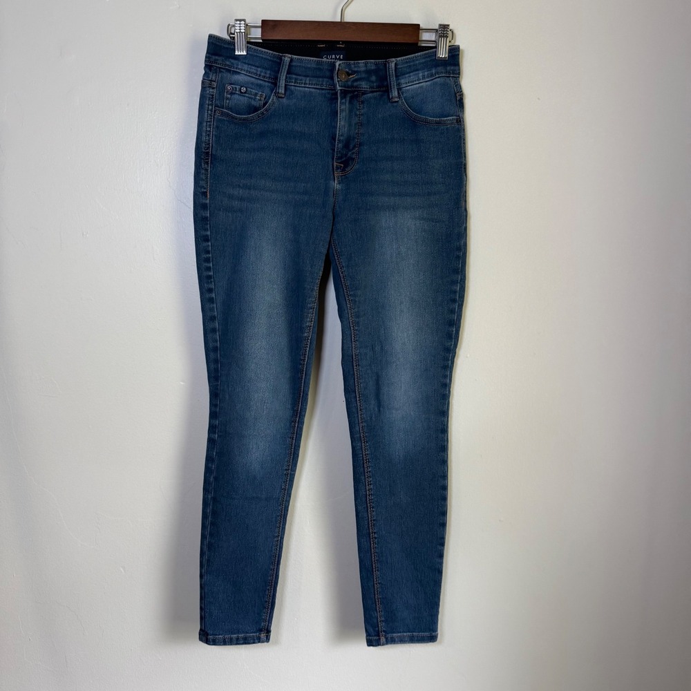 Curve Appeal Essential Medium Wash Skinny Jeans Size 2/26 Blue